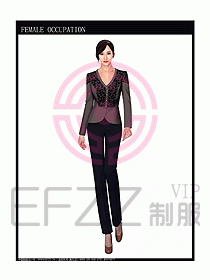 女時尚秋冬職業(yè)裝設計圖660