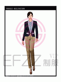 女時(shí)尚秋冬職業(yè)裝設(shè)計(jì)圖671