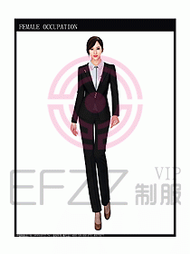 女時(shí)尚秋冬職業(yè)裝設(shè)計(jì)圖673