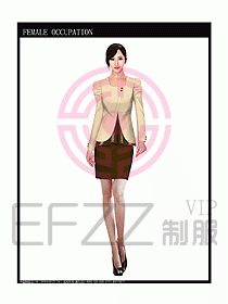 女時尚秋冬職業(yè)裝設計圖676