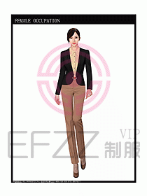 女時(shí)尚秋冬職業(yè)裝設(shè)計(jì)圖675