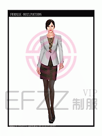 女時(shí)尚秋冬職業(yè)裝設(shè)計(jì)圖690