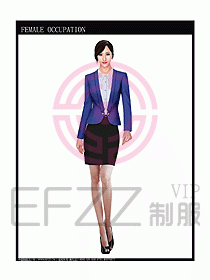 女時(shí)尚秋冬職業(yè)裝設(shè)計(jì)圖687