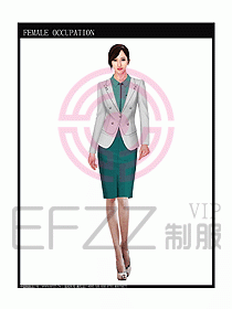 女時(shí)尚秋冬職業(yè)裝設(shè)計(jì)圖686