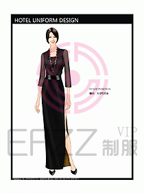 西餐咨客制服設(shè)計圖309