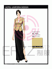 西餐咨客制服設(shè)計(jì)圖318