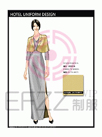 西餐咨客制服設計圖326