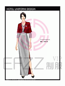 西餐咨客制服設計圖325