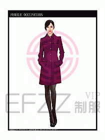 女職業(yè)裝OL大衣設計圖126