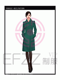 女職業(yè)裝OL大衣設(shè)計(jì)圖125