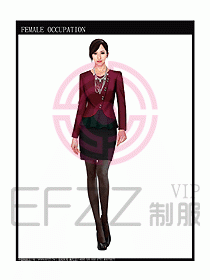 商城營業(yè)員服裝設(shè)計圖986