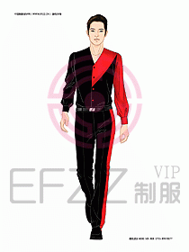 KTV男女服務(wù)員制服設(shè)計(jì)圖304