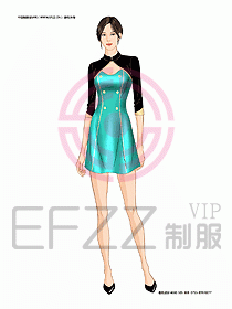 KTV男女服務(wù)員制服設(shè)計(jì)圖329