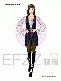 KTV男女服務(wù)員制服設(shè)計圖385