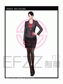 時尚職業(yè)女西服設(shè)計圖695