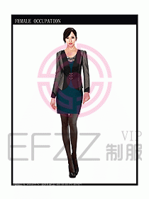 時(shí)尚職業(yè)女西服設(shè)計(jì)圖709
