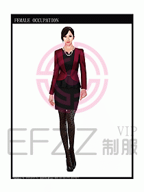 時(shí)尚職業(yè)女西服設(shè)計(jì)圖736