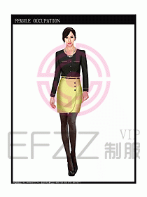 時(shí)尚職業(yè)女西服設(shè)計(jì)圖748