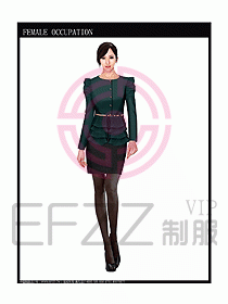 時尚職業(yè)女西服設(shè)計圖755