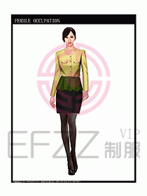 時尚職業(yè)女西服設(shè)計圖756