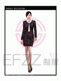 時尚職業(yè)女西服設(shè)計圖776