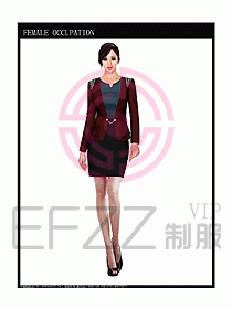 時尚職業(yè)女西服設計圖785
