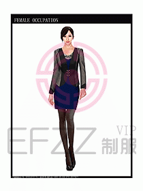 時(shí)尚職業(yè)女西服設(shè)計(jì)圖795