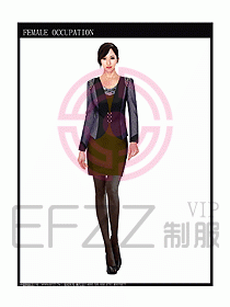 時(shí)尚職業(yè)女西服設(shè)計(jì)圖798