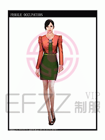時(shí)尚職業(yè)女西服設(shè)計(jì)圖842