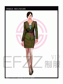 時(shí)尚職業(yè)女西服設(shè)計(jì)圖847
