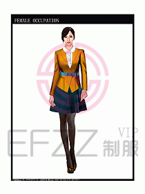 時尚職業(yè)女西服設計圖855