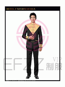 酒店中餐服務(wù)員制服設(shè)計(jì)圖1267