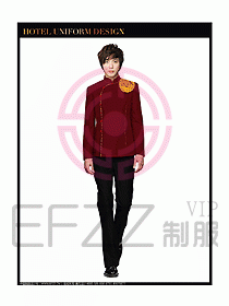 酒店中餐服務(wù)員制服設(shè)計圖1273