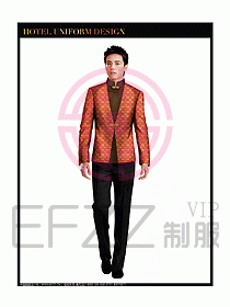 酒店中餐服務(wù)員制服設(shè)計(jì)圖1271