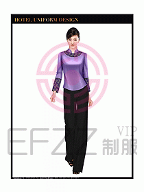 酒店中餐服務(wù)員制服設(shè)計圖1278