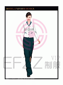 酒店中餐服務員制服設計圖1277