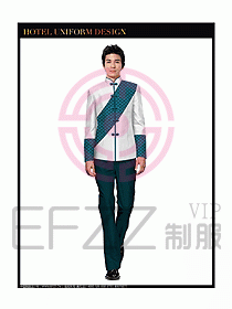 酒店中餐服務(wù)員制服設(shè)計圖1276