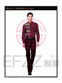 酒店中餐服務(wù)員制服設(shè)計(jì)圖1275