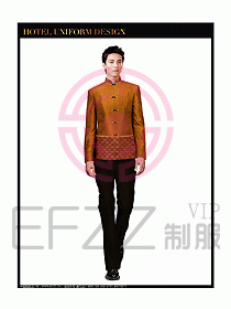 酒店中餐服務(wù)員制服設(shè)計(jì)圖1284