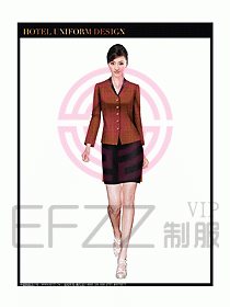 酒店中餐服務員制服設(shè)計圖1290