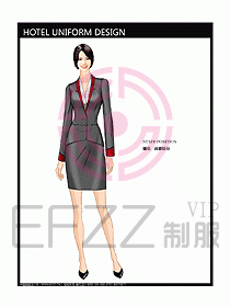 酒店大堂制服設計圖518