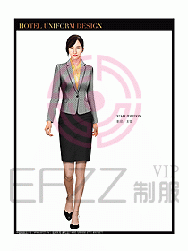 總臺(tái)收銀接待制服設(shè)計(jì)圖178