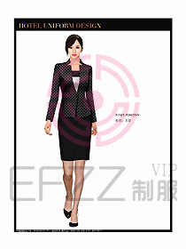 總臺(tái)收銀接待制服設(shè)計(jì)圖176