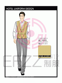 酒店西餐服務(wù)生制服設(shè)計(jì)圖777
