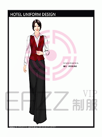 酒店西餐服務(wù)生制服設(shè)計圖776