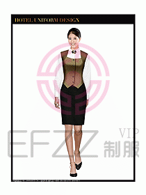 酒店西餐服務(wù)生制服設(shè)計圖783
