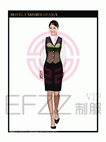 酒店西餐服務(wù)生制服設(shè)計圖791
