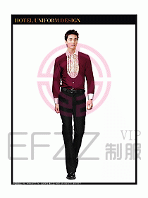酒店西餐服務(wù)生制服設(shè)計(jì)圖797