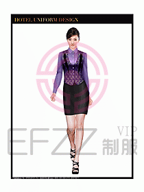 酒店西餐服務(wù)生制服設(shè)計(jì)圖799