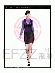 酒店西餐服務(wù)生制服設(shè)計(jì)圖800